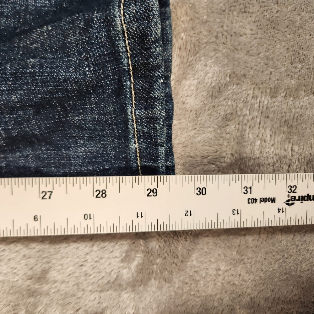 Wrangler Bootcut Jeans Womens 9x30 Blue Excellent Stretch Denim Mid Rise - Picture 4 of 13